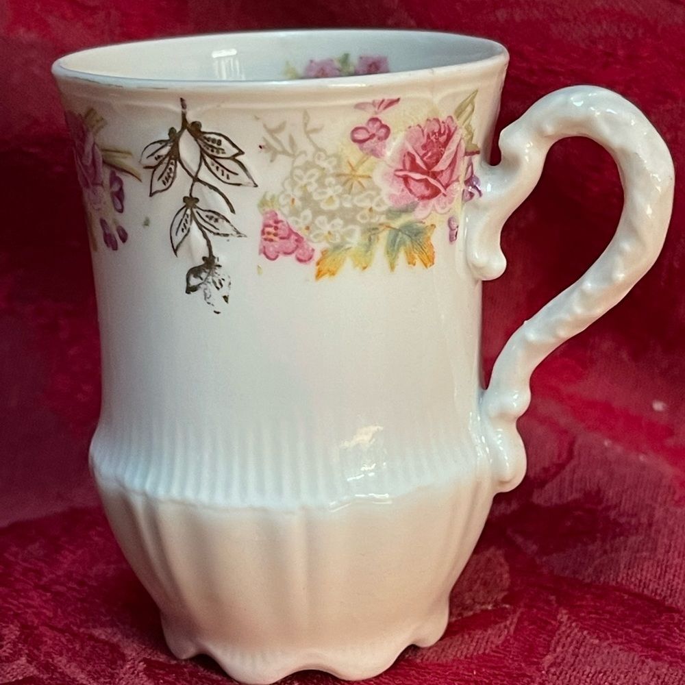 Antique Carl Tielsch Demitasse‎ Teacup and Saucer Set. Made in Germany - Picture 2 of 13